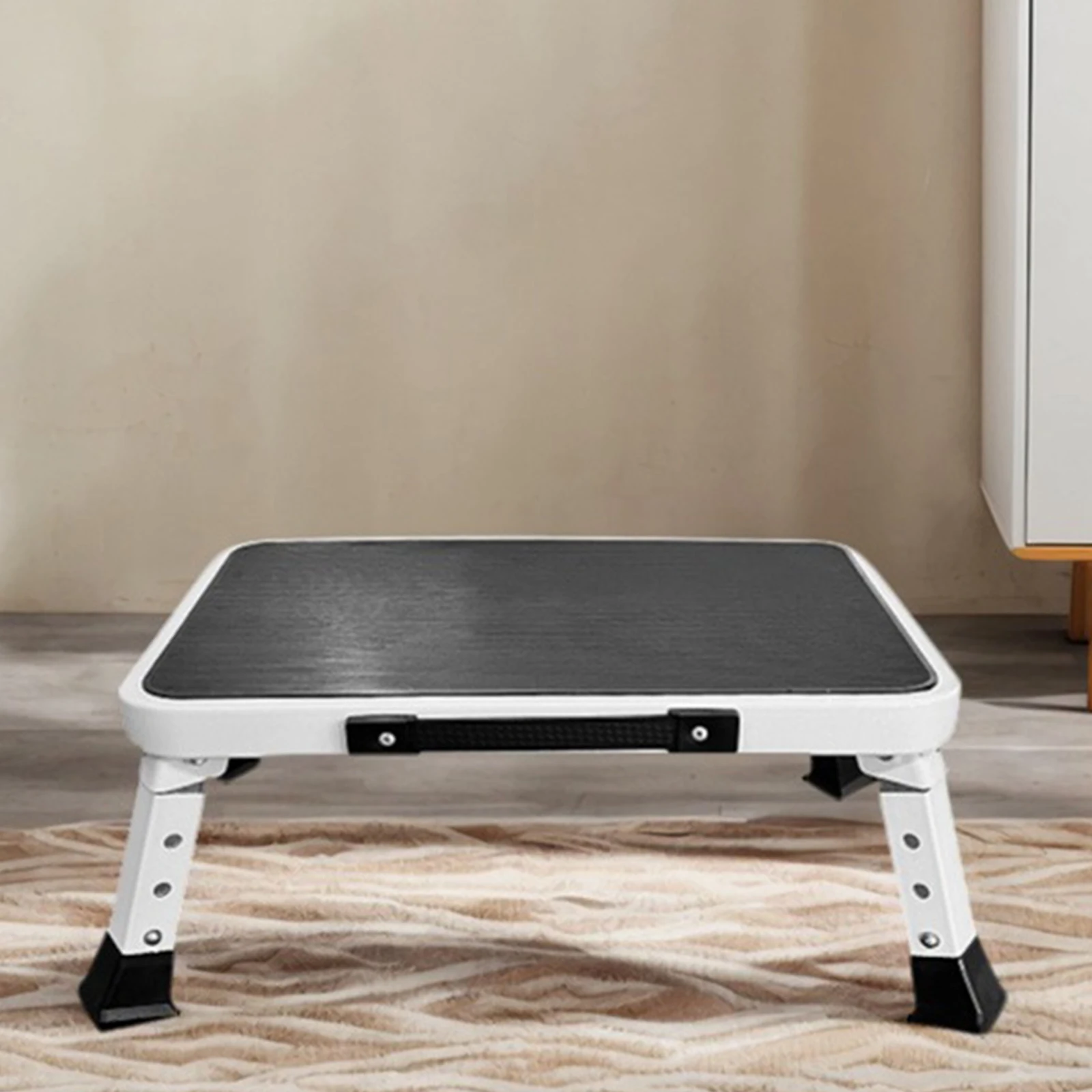 1 خطوة قابلة للطي الثقيلة سلم مع دواسة واسعة المضادة للانزلاق خطوة البراز خفيفة الوزن خطوة البراز لتخزين المرآب المنزلية