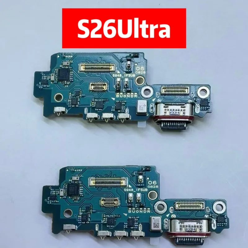 USB Charging Port Dock Charger Plug Connector Board Flex Cable With MIC For Samsung Galaxy S26 Ultra 5G SM‑S942 S26 Plus SM‑S948