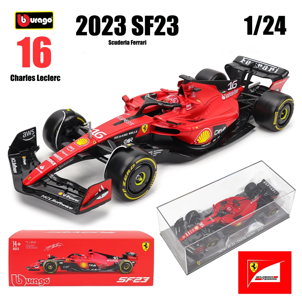 Bburago 1:24 2025 SF25 MIAMI GP #44 LEWIS HAMILTON F1 Ferrari series Formula1 Alloy Model Car 2023 SF23 2024 SF24