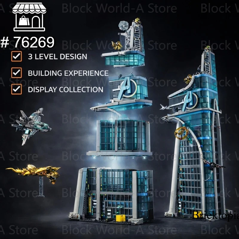 5201PCS Decoración para el Hogar Compatible con 76269, Adorno de Escritorio, Juguetes Clásicos de la Torre, Regalo de Navidad o Cumpleaños