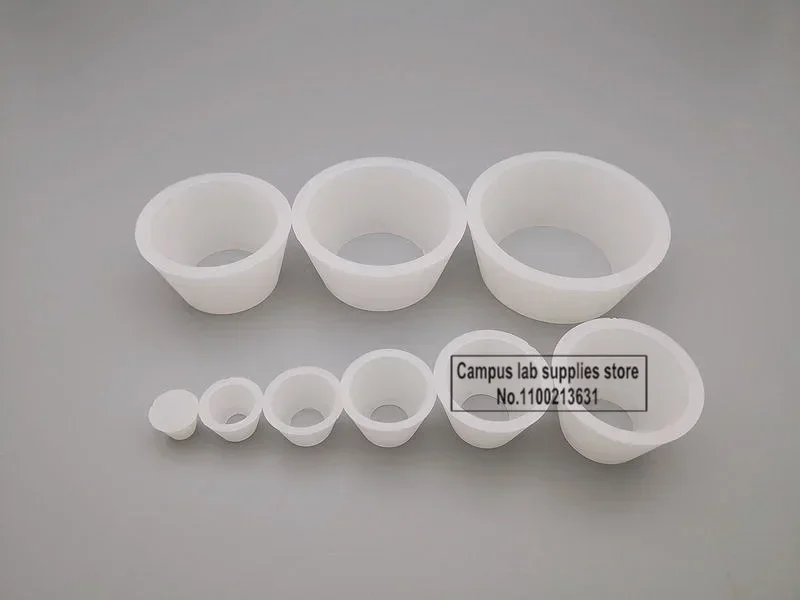 One Set Rubber/Silicone Funnel Holder 9*1set of Plugs or The Suction Filter Bottle Support for Laboratory