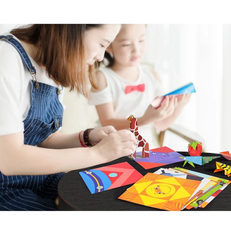 ysun-108-pcs-cartoon-origami-book-paper-arts-and-craft-diy-handmade-3d-puzzle-animal-crafts-for-kids-educational-child