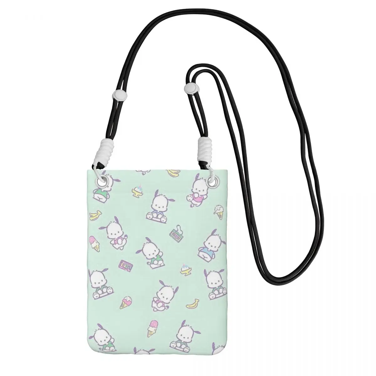 

Custom Pochacco Carry A Mobile Phone Bag Diagonally Men Women Cute Dog Shoulder Crossbody Bag Detachable Shoulder Strap Shopping