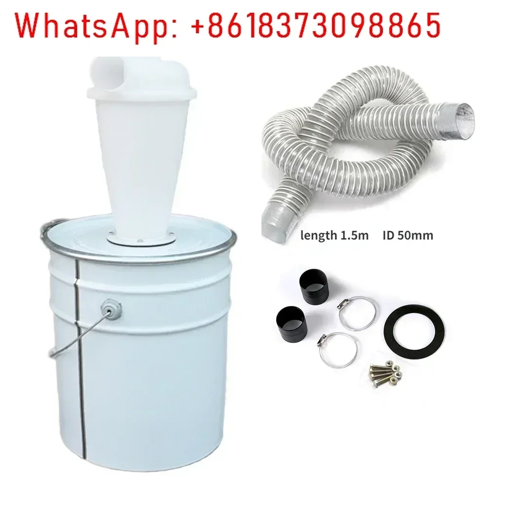 Collector with Iron Bucket Vacuum Cleaner Powder Dust Collector Filter Cyclone Separator Dust Extractor Accessories