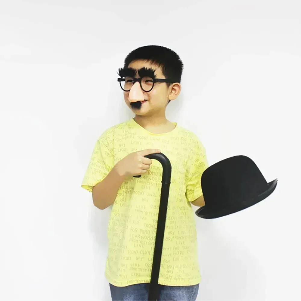 Funny Cosplay Plastic Moustache Adult Big Nose Costume Props Party Fancy Mask Disguise Spectacles Festival Supplies image 5
