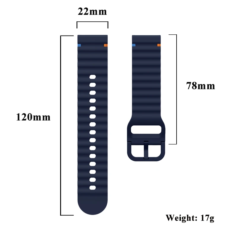 Cinturino per Huawei Ultimate Silicone impermeabile leggero 22mm universale per Huawei Watch 4 3 2 Ultimate GT3/GT2 Pro 46mm Band