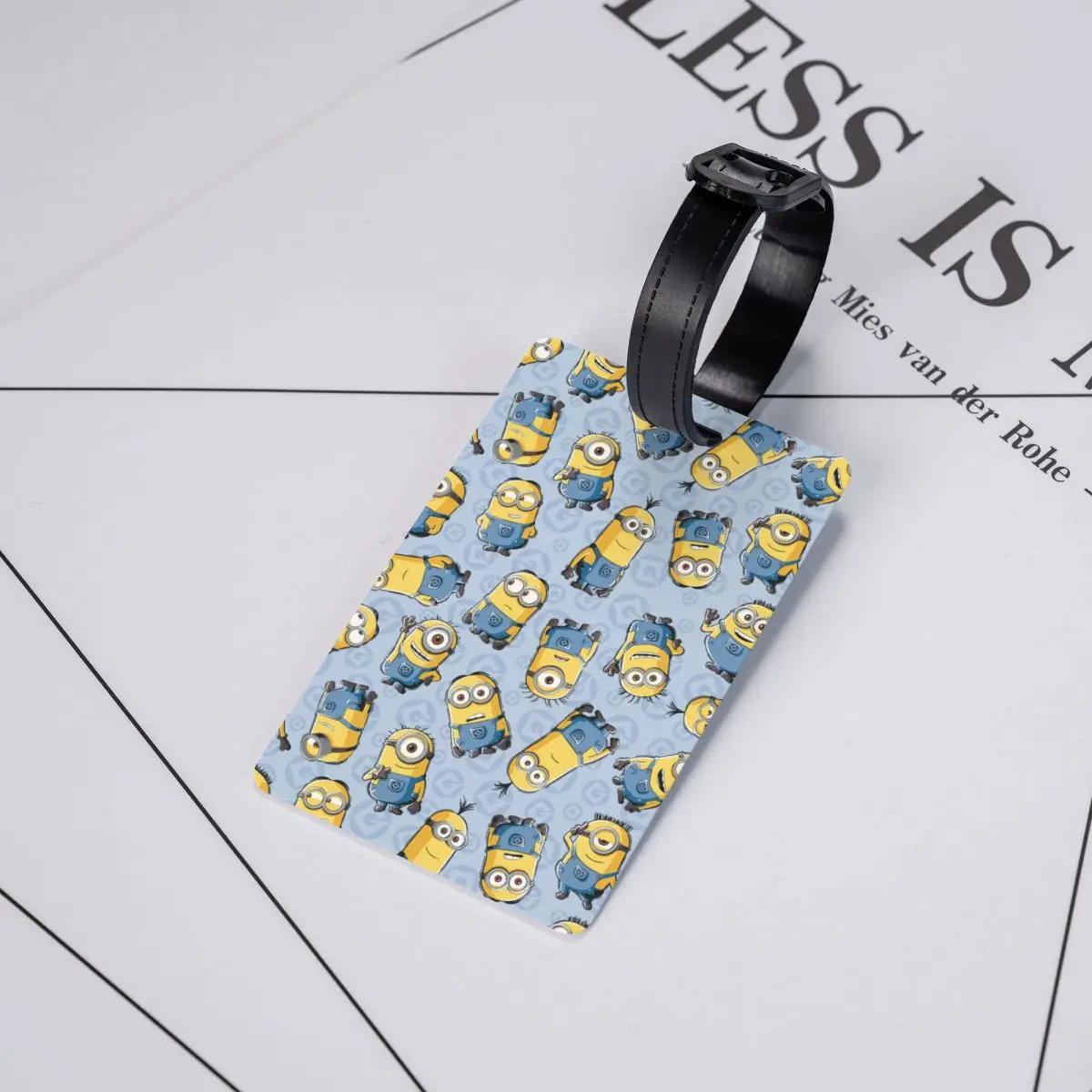 Custom Minions Bagagelabels Voor Reiskoffer Privacy Cover Naam ID-Kaart