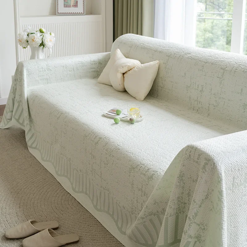 Ice Silk Sofa Cover Towel Suitable for Summer Cold Comfortable Not Stuffy Fashion Simple Sofa Backrest Towel