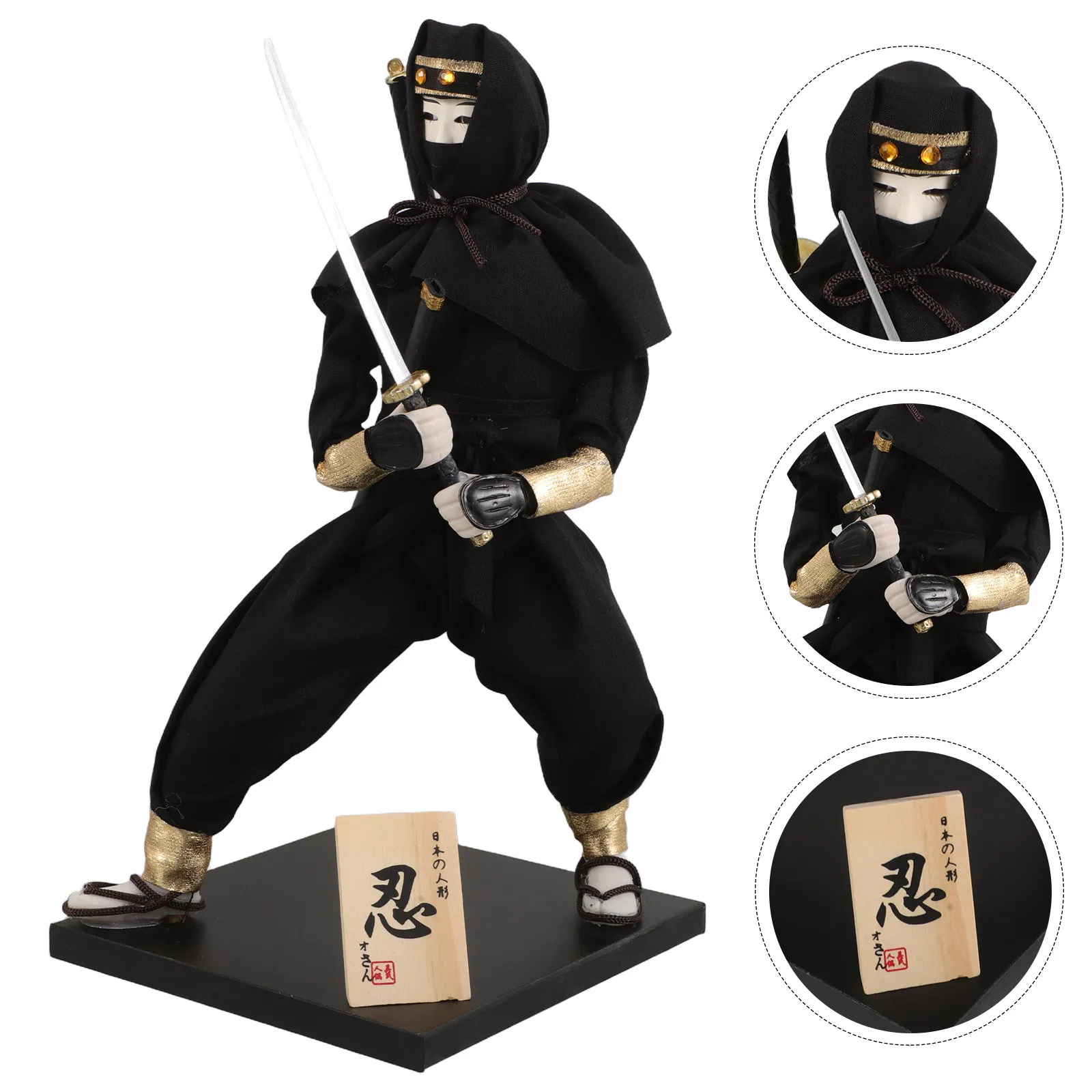 

Japanese Samurai Lifelike Traditional Warrior Figure for Home Decor Collectors Display Oriental