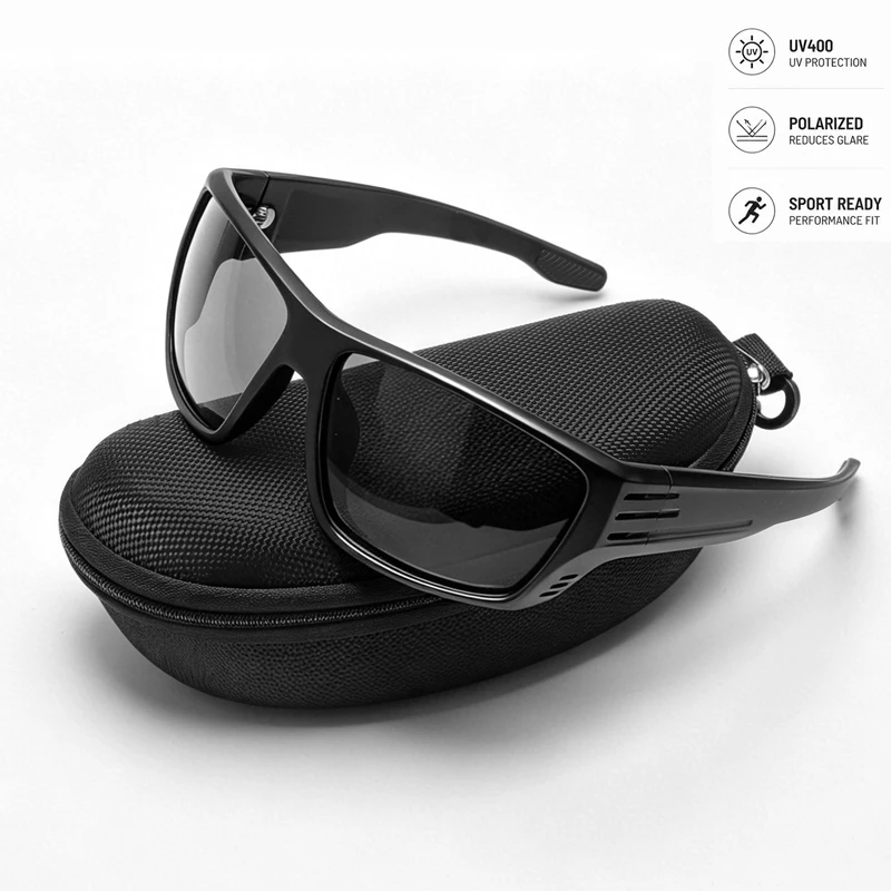 Luxuriöse Polarisierte Sportsonnenbrille für Männer und Frauen UV400-Schutz Sonnenbrille in Geschenkverpackung Perfekt zum Autofahren und Radfahren