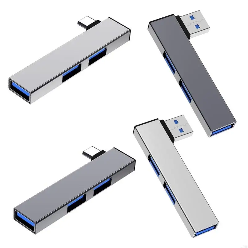 M7BE USB Tipe C Hub Station Docking 4 Port 2 USB2.0, 1 USB3.0 Untuk Koneksi Mudah