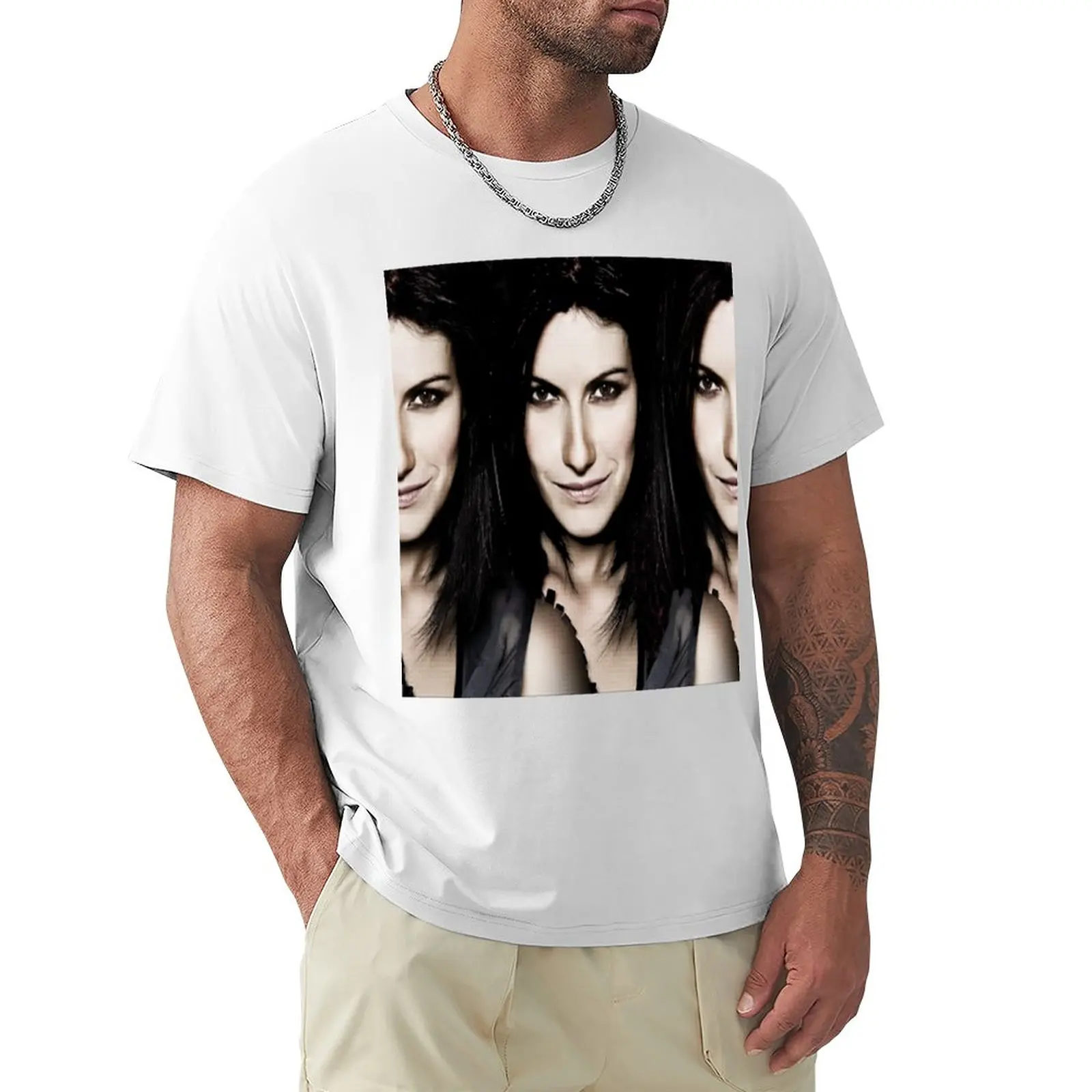 laura pausini T-Shirt hippie clothes custom t shirts mens clothes