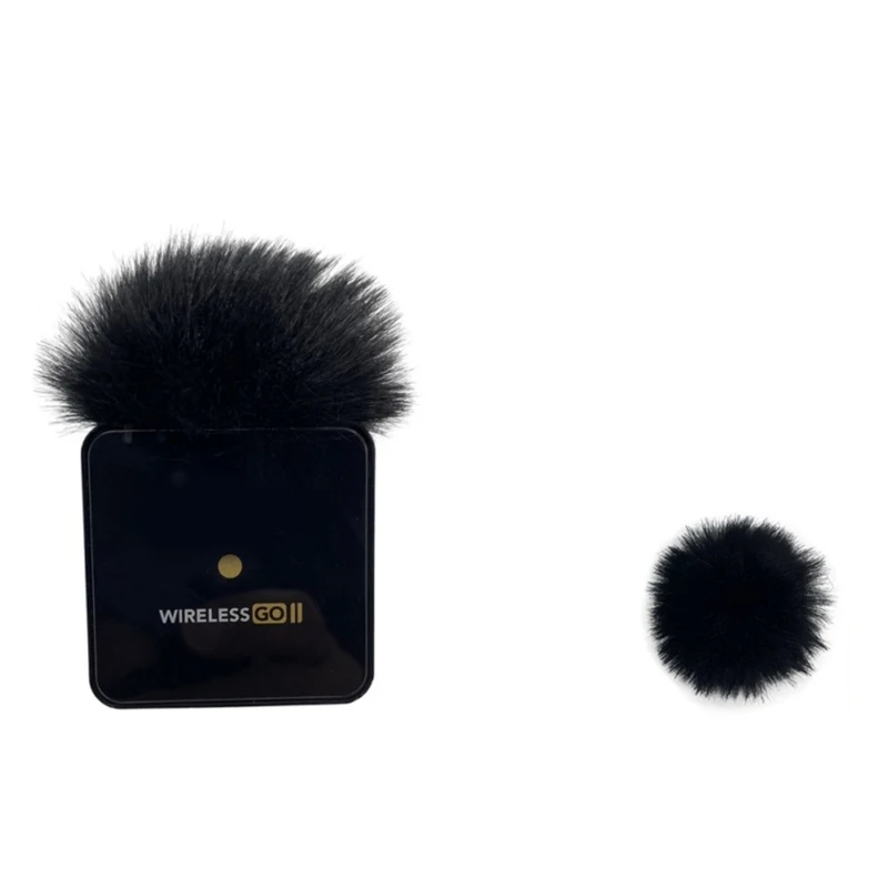 Noise Reducing Windshield Microphone Furry Windscreen Protections Sleeve for RODE WIRELESS GO II Clear Sound