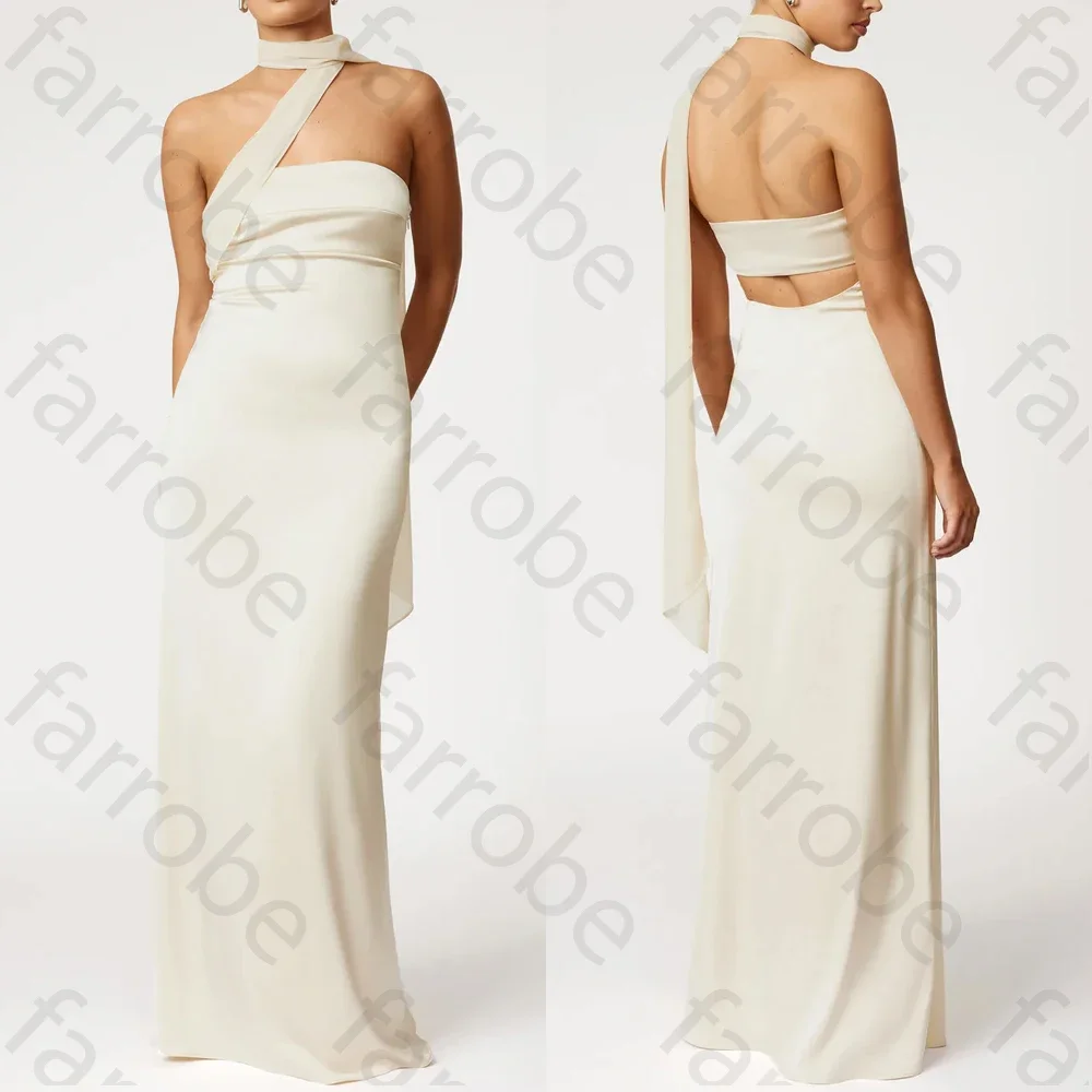 Vestido elegante y Sexy personalizado, vestido crema, vestidos de noche acampanados, ocasión Formal exquisita, vestido de fiesta de graduación de alta calidad para mujer