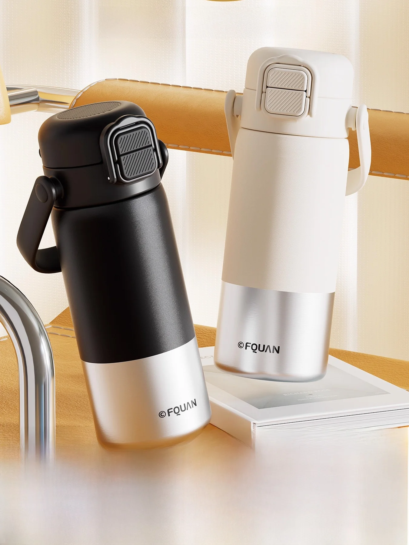 

Large Capaci Thermal Cup for Students Portable Water Bottle Stainl Steel Inner Tank Silicone St Lid Men's Version Ava...