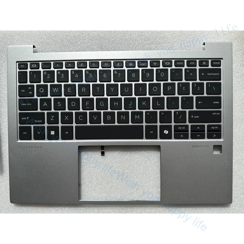 

LL New Palmrest Upper Case US Backlit Keyboard FP for EliteBook 830 835 G11 Laptop