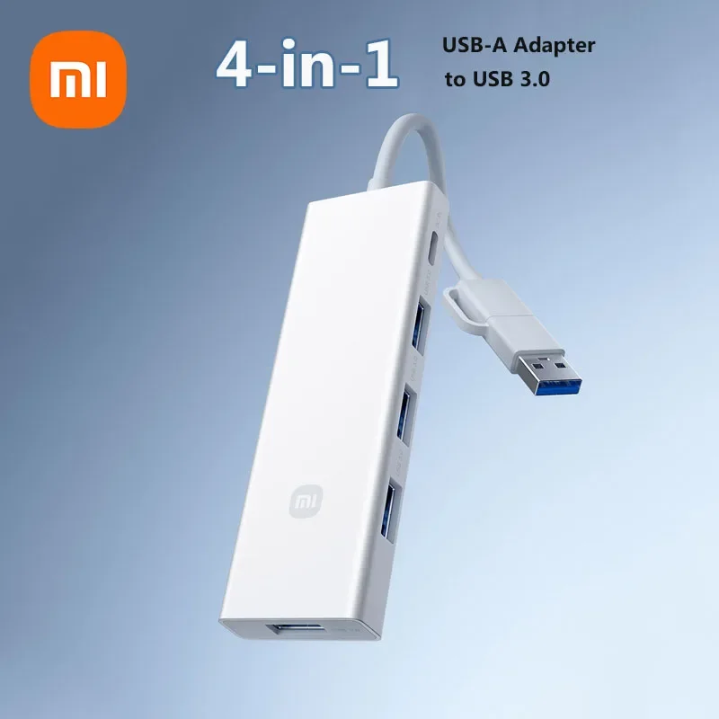 New Xiaomi USB To 3 USB HUB Dual 4Port Splitter Adapter OTG For Laptop Surface Computer Accessories USB-A Extension Power Data