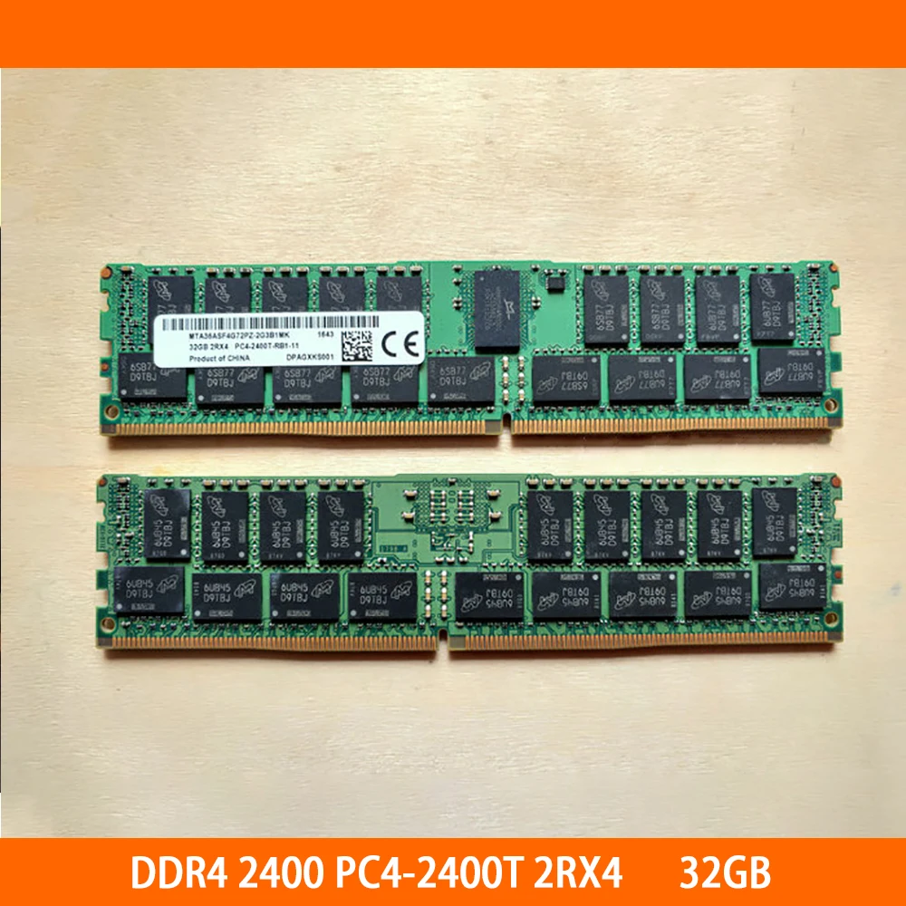 

1PCS 32GB 32G For MT Memory DDR4 RECC 2400 PC4-2400T 2RX4 ECC REG RDIMM RAM High Quality Fast Ship