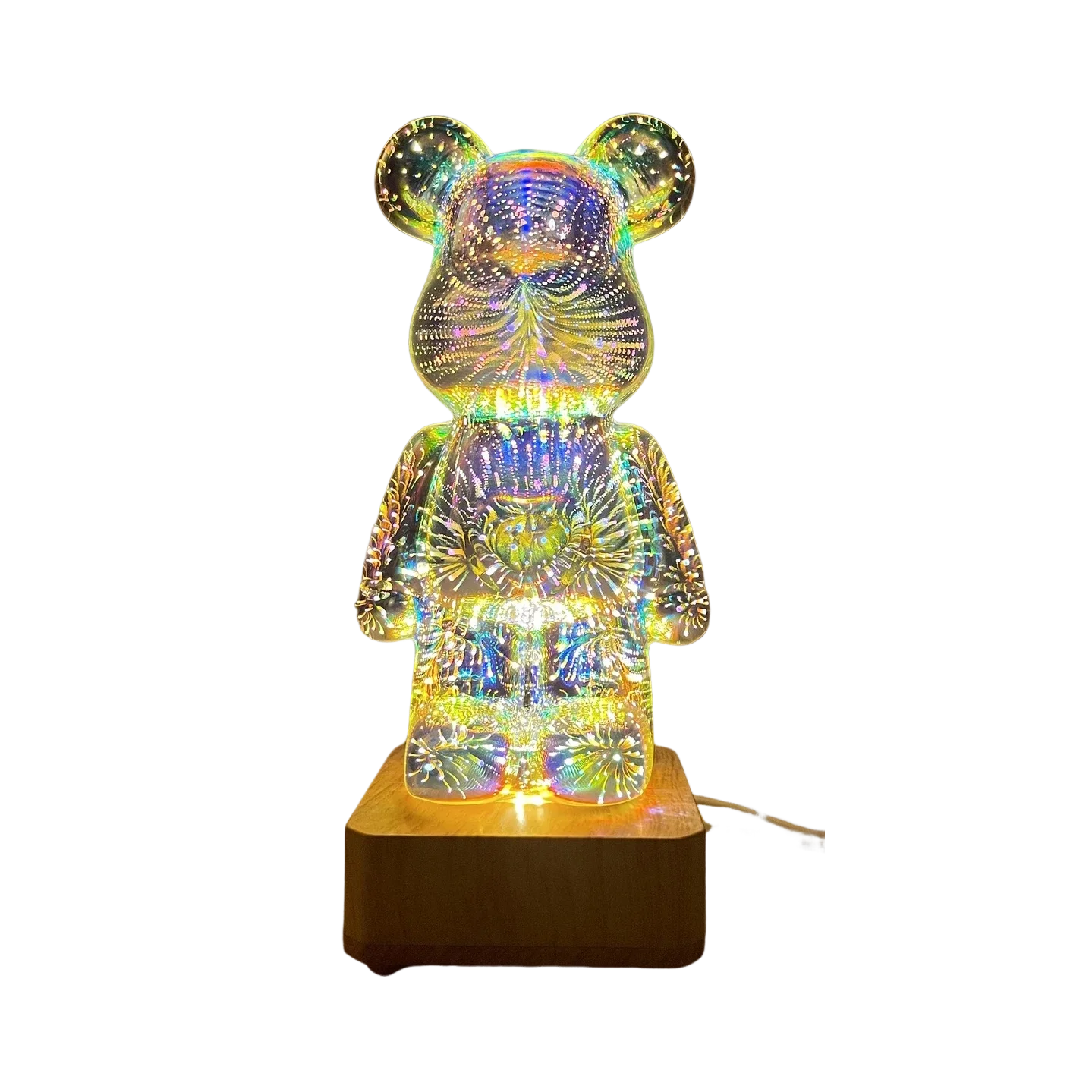 Aqumotic 3D Fireworks Astronaut Atmosphere USB Light Gift Decoration LED Table Night Lights Crystal Ball Glass Present for Girl