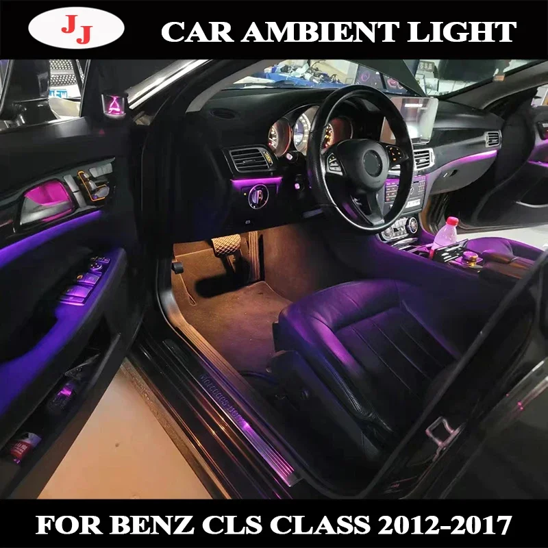 LED Ambient Light for Mercedes Benz Cls 12-17 3 Update 12 Colors Atmosphere Interior Decorate Lamp Hourglass Treble Tweeter