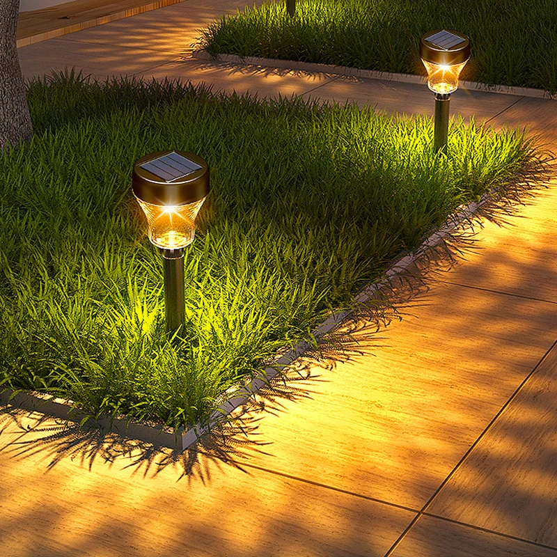 Solar LED Lights Outdoor Waterproof Garden Decor Solar Lawn Lamp For Yard Patio Path Lighting