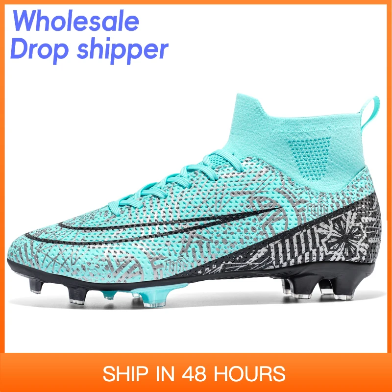 

Men Outdoor FG/TF Football Boots Futsal Professional Unisex Soccer Shoes High-quality Grass Training Sport Ultralight Non-Slip