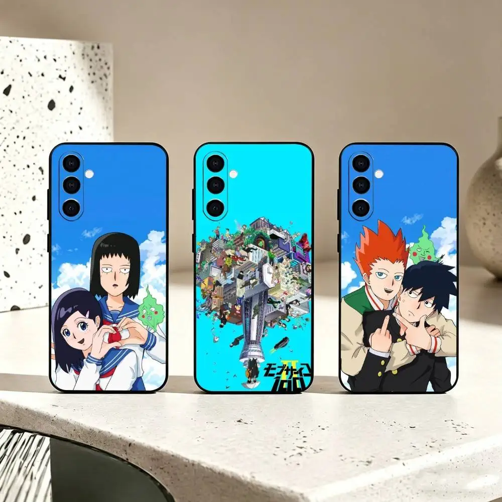 M-Mob Psycho 100 gift Phone Case Black Silicone Soft For Samsung Galaxy A73,A72,A71,A70,A53,A52,A51