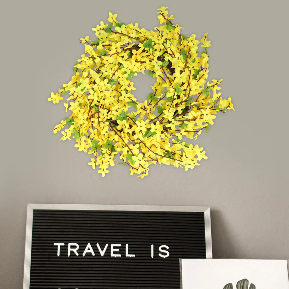 

Artificial Wreath Winter Bird Nest Decor Plastic Flower Wedding Home Wall Decor Easy Clean Dust Premium Material