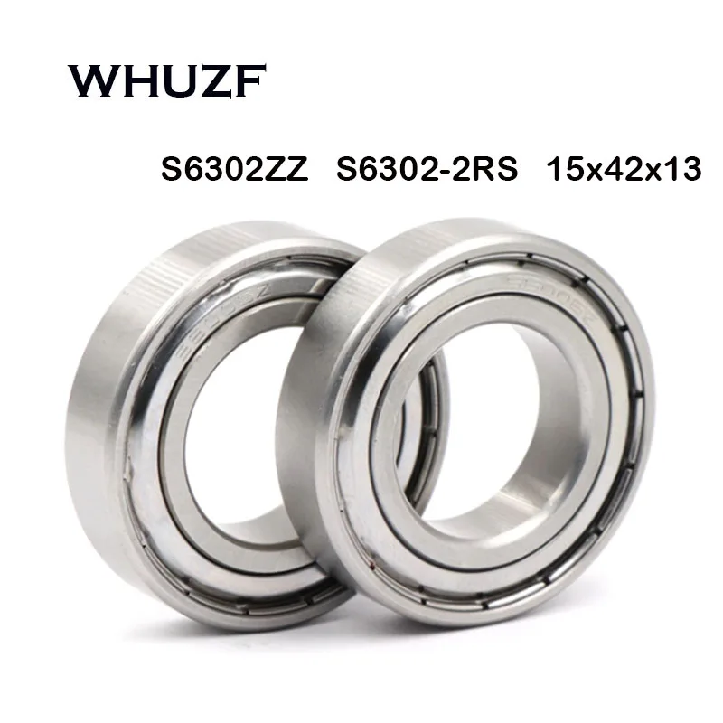 5PCS S6302 Bearing S6302RS S6302ZZ ABEC-7 15*42*13 mm Deep Groove S6302 2RS S6302 2Z S6302DDU Ball Bearings S6302 2RS S6302-2Z