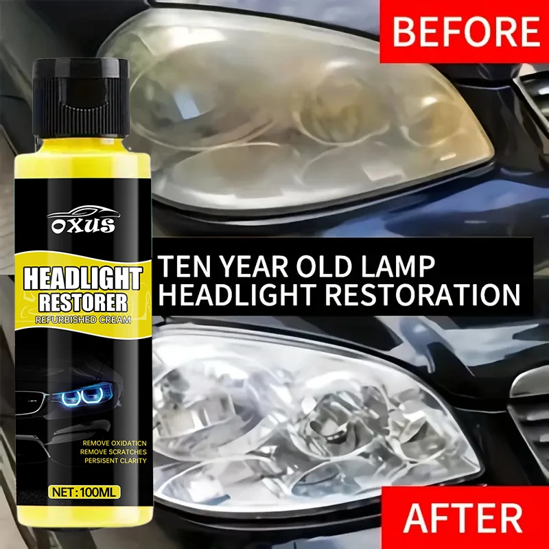 سيارة العلوي استعادة تلميع أطقم كشافات مزيل الخدش إصلاح تنظيف لصق إزالة الأكسدة المصباح البولندية السائل