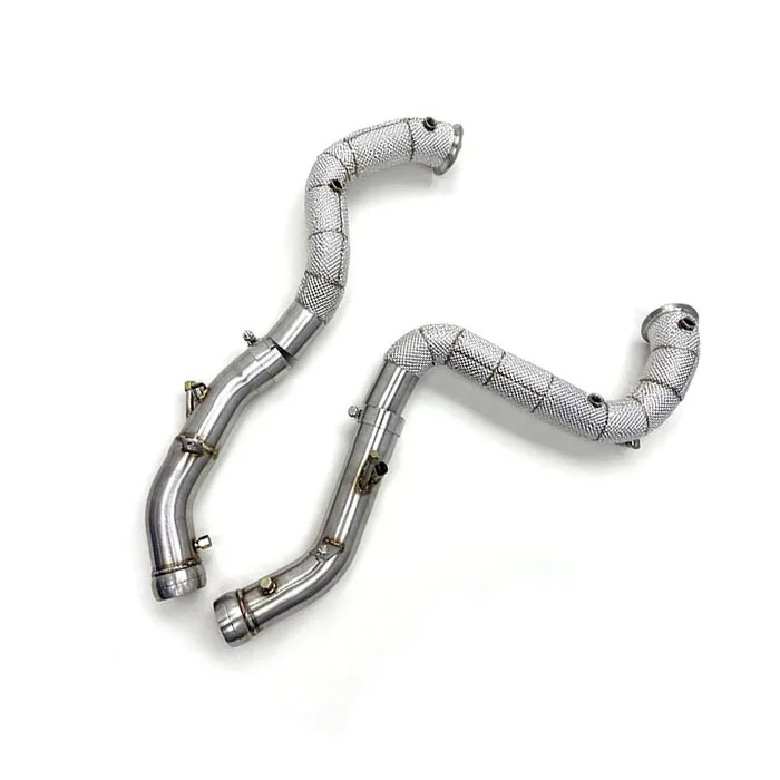 

OEM Quality SS304 Exhaust Header Downpipe for E63/E63S W213 M177 4.0TT 2016-2023 Free Flow Exhaust Downpipe