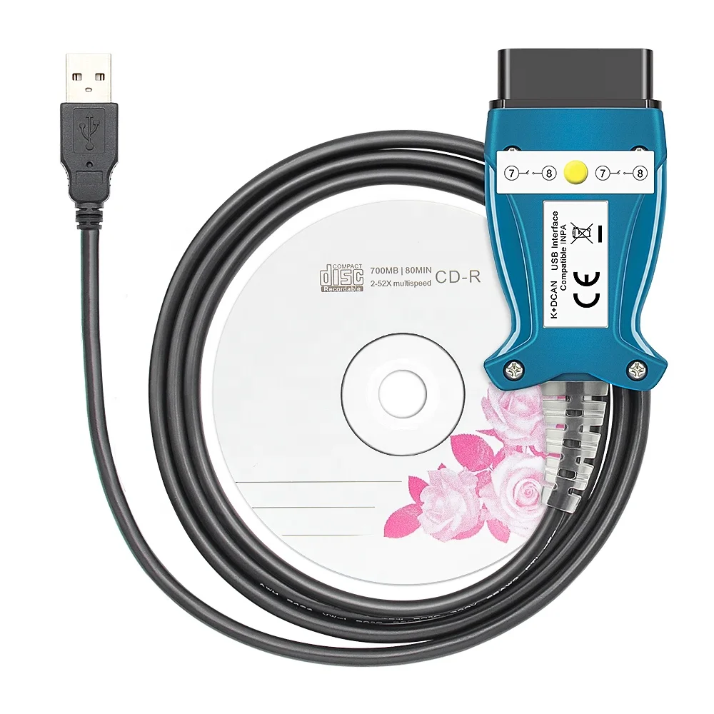 Кабель OBD2 FTDI FT232RL K+DCAN с переключателем для сброса, диагностический сканер OBD для диагностики автомобилей, интерфейс K-LINE DCAN