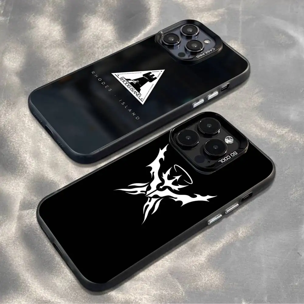 Arknights logo Phone Case For iPhone17,16,15,14,13,12,11,Mini,Pro,MAX,plus,Black Matte Shockproof Cover