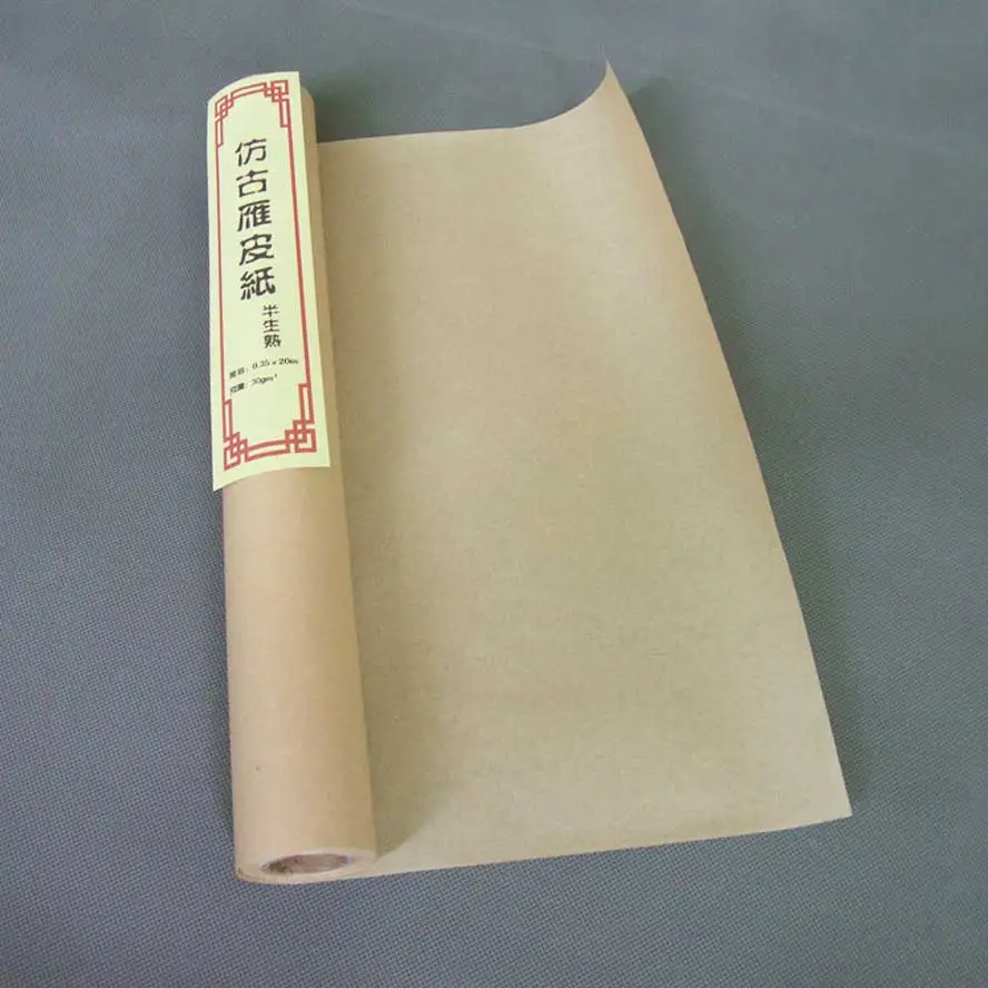 Chinese Traditional Rice Paper rolls tracing paper for calligraphy painting Writing yunlong Xuan Paper 0.35*20m