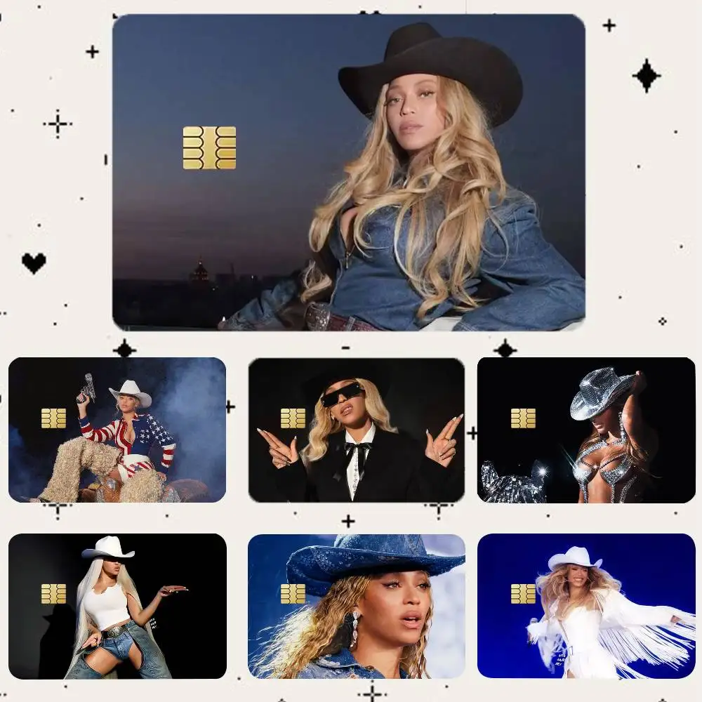 

B-Beyonce HD Waterproof Card Skins Protective Stickers for Credit Bank Game Cards