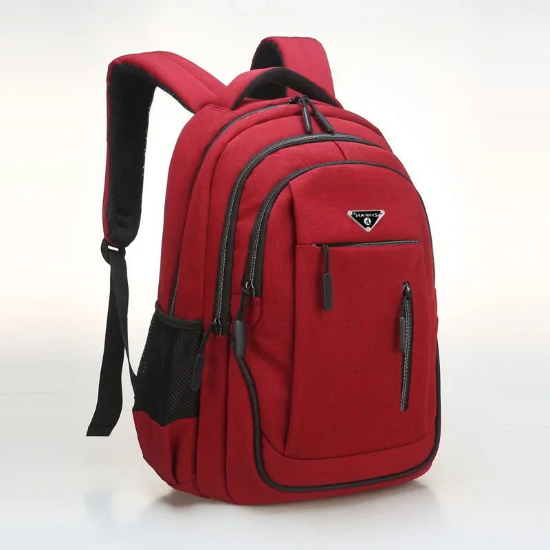 Große Kapazität Rucksack Männer Laptop Rucksäcke 15,6 Oxford Schwarz Solide Hohe Schule Taschen Teen College Boy Gril Student Rucksack