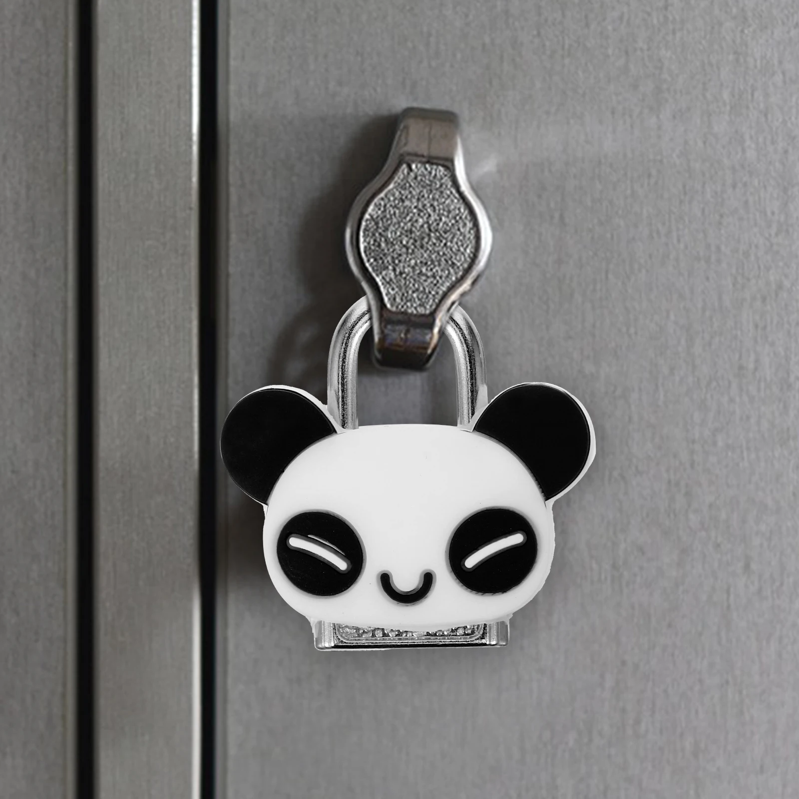 

1 set Panda Cabinet Mini Padlock Lightweight Retro Bear Shaped Small Mini Locker Locks Keys Metal Hardware