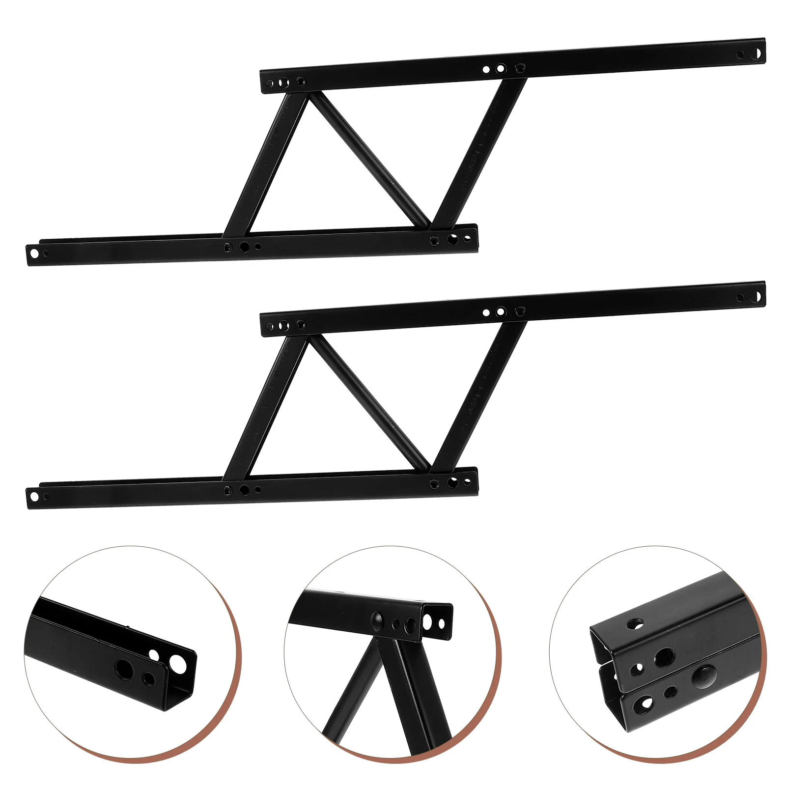 

2Pcs Tea Table Lifting Stand Heavy Duty Lift Up Hinge with Spring Retractable Frame Space Saving Hardware for Drop Leaf Table