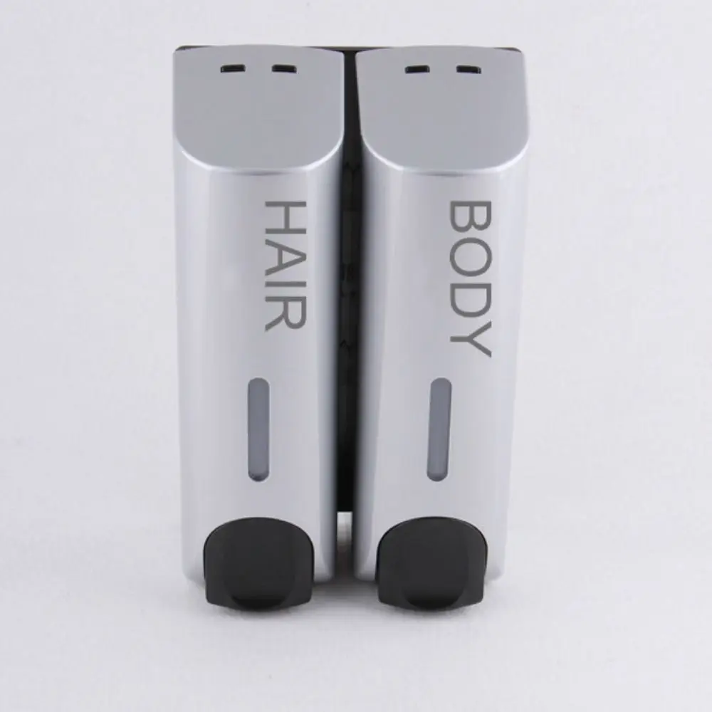 Manual Press Wall Mounted Soap Dispenser Lock Refillable Lotion Soap Container Space Saving Large Capacity Shampoo Liquid Bottle