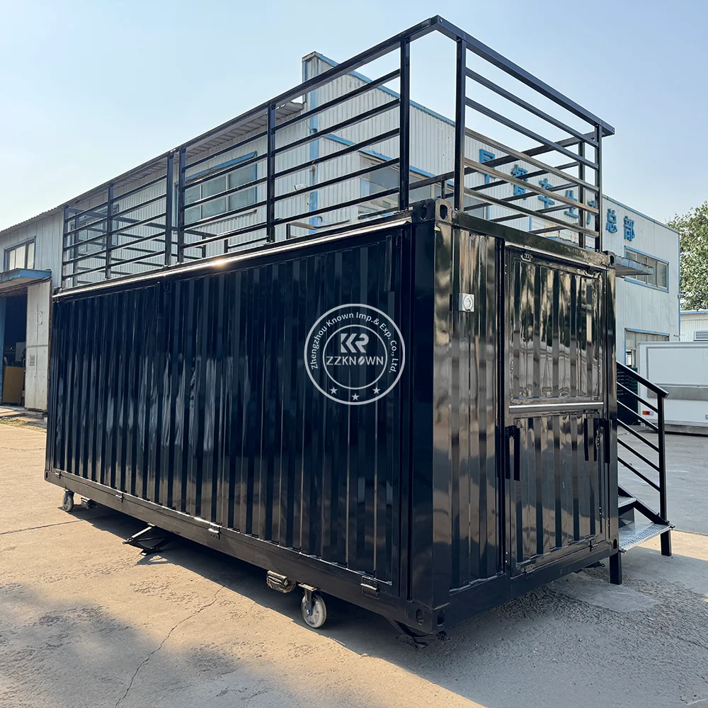 Modern Outdoor Modular Shipping Restaurant Expandable Coffee Shop Fully Equipped Kitchen Small Shipping Container Bar
