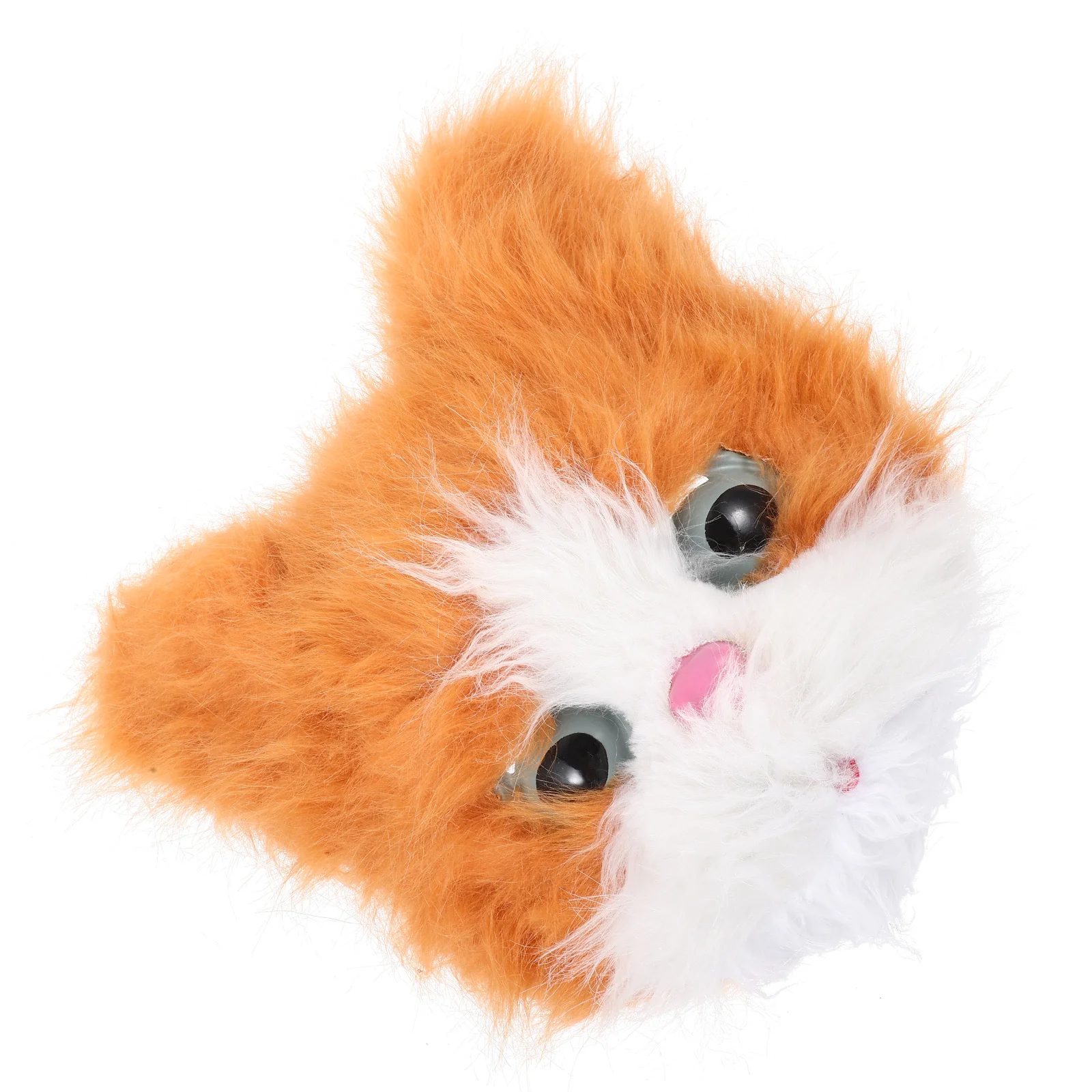 Kattenhoofdmasker Realistisch kittenontwerp Zacht ademend kostuumaccessoire voor volwassenen en kinderen Halloween-automasker