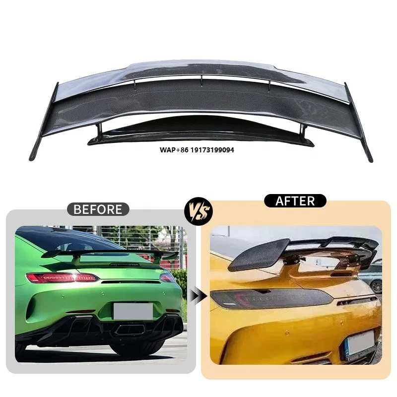 

Real Carbon Fiber PRO Style Rear Wing Spoiler for GT GTS GTC Coupe 2-Door Coupe Trunk Spoiler