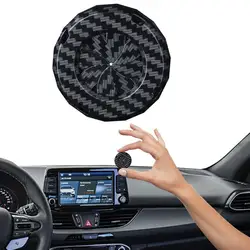Push Start Button Cover Carbon Fiber Push Start Button Ignition Protective Cover Interior Start Stop Button Cover Car Decoration
