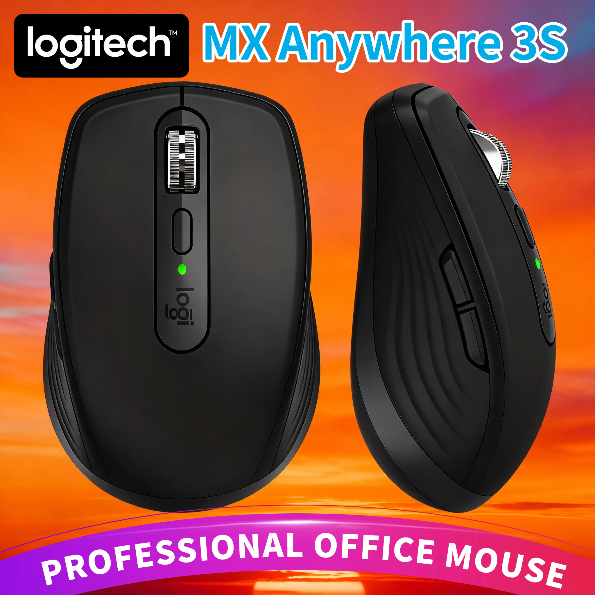 

Premium Logitech MX Anywhere 3S Wireless Mouse Fast Scrolling Silent Clicks Dual Mode for Office Gaming Home