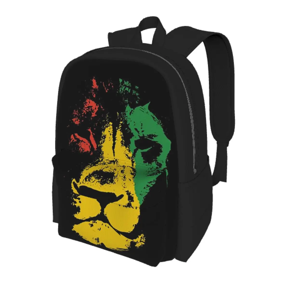 

Rastafarian Flag Lion Student Backpack School Bag Hiking Travel Daypack for Boys Girls Bookbag Shoulder Bags