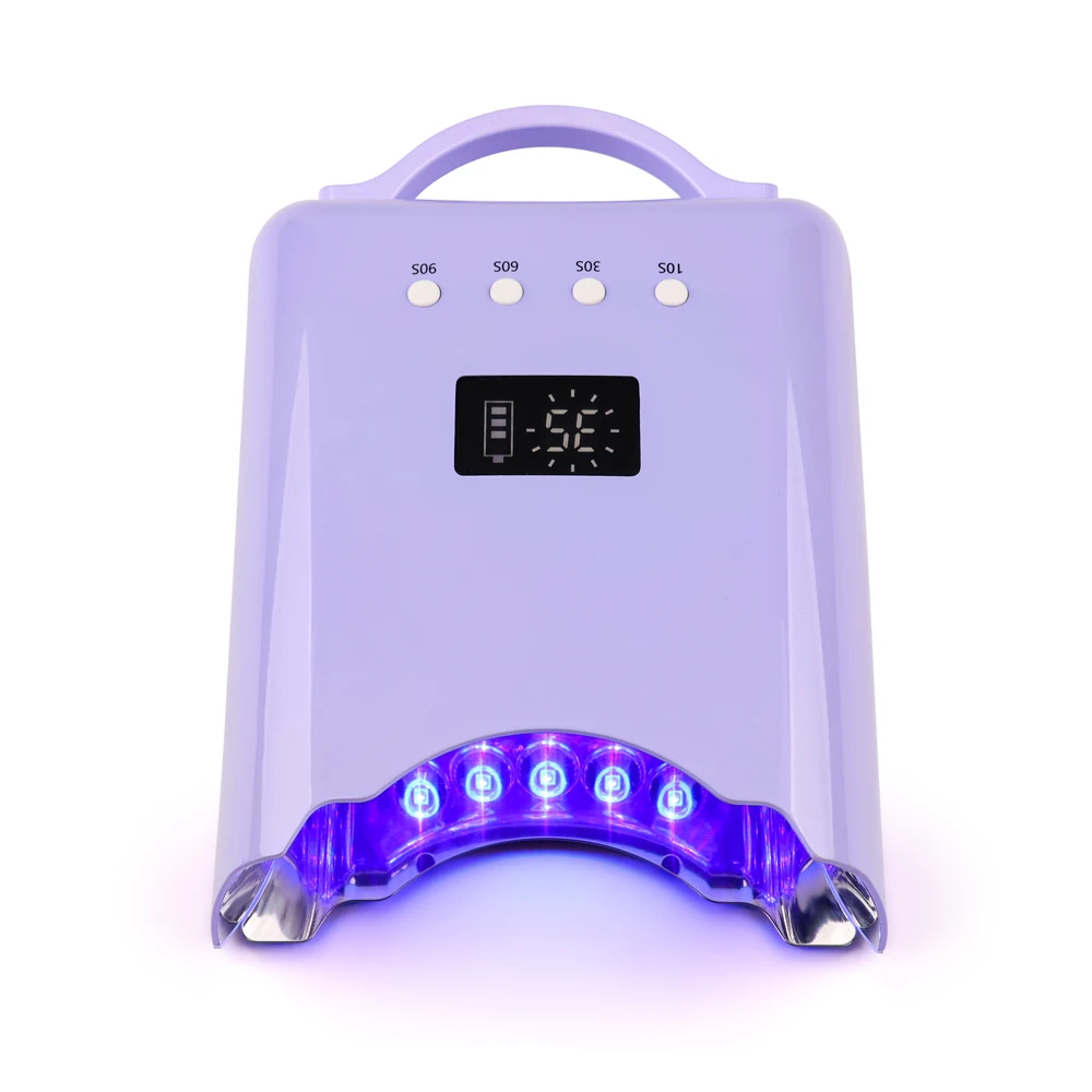 Portable professional non rechargeable mirror nail drying lamp led nail lamp with metal base