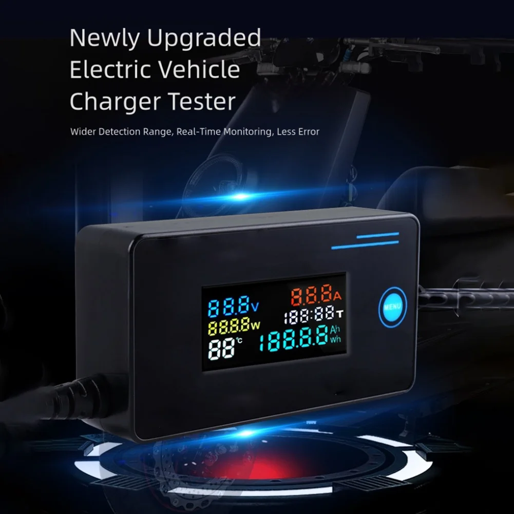 

Car Charger Tester Current Meter Battery Voltage Testing ABS Material Construction Current Measurement Range 0-10A