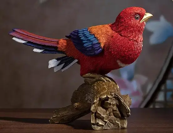 Pure copper The Red Headed Cuckoo in the Hundred Birds Collection craftsmanship home living room office desktop decoration