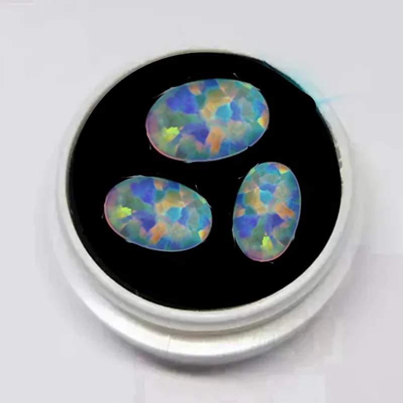 Precious Opal Stone 10×14mm Oval Flat Cut Gemstone VVS Loose Gemstones for Jewelry Making and Collection Gift DIY Gem Beads