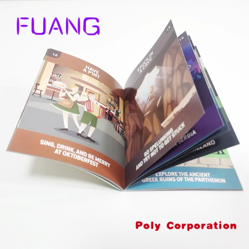 

Custom Custom Color Paper Small Brochure Production Booklet Instruction Manual Pamphlet Magazine Product Catalogue Printing mak